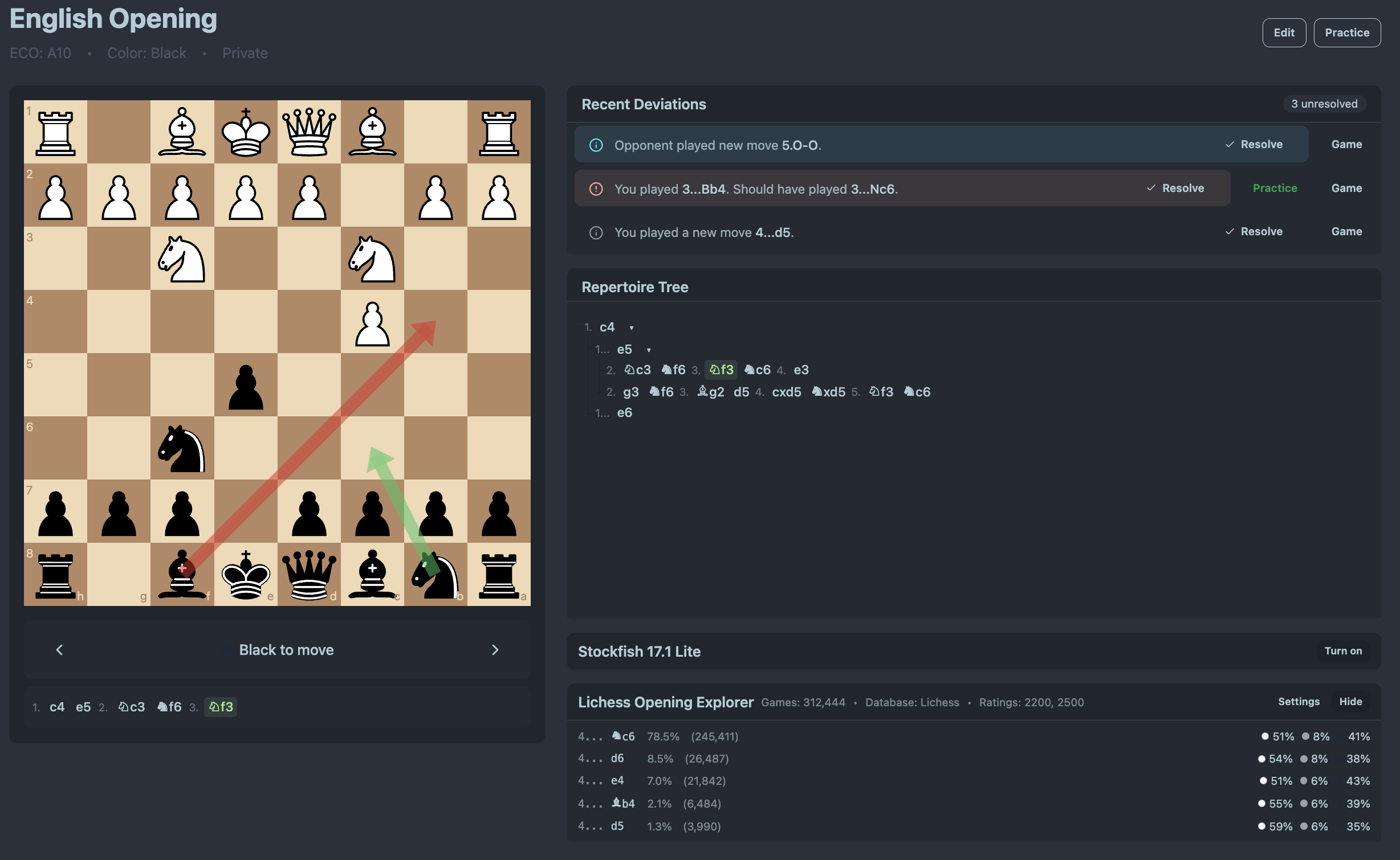 Repertoire Management Interface
